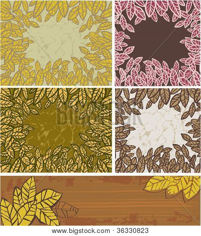 Yaprakların arka plan