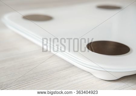 Smart Scales With Bioelectric Impedance Analysis, Bia, Measuring Body Fat. Concept Of The Internet O
