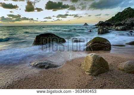Beautiful Seascape Of Koh Tao One Of Most Popular Traveling Destination In Surathani Southern Of Tha