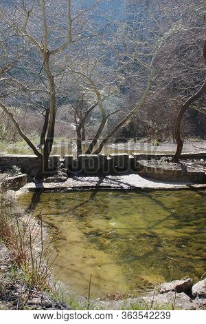 Springs Of Kryas In Livadeia Boeotia Greece