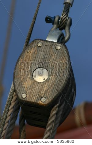 Detail einer Ship\ Takelage