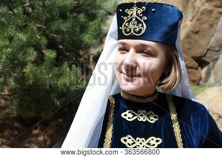 Woman In Karachai Clothes