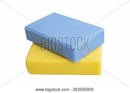 Antibacteria Square Soap Isolated On White Background