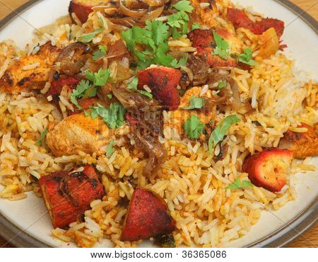 แกงไก่อินเดียทิ๊กคา biriyani