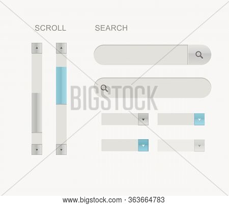 Vector Ui Set For Apps And Computer Programms
