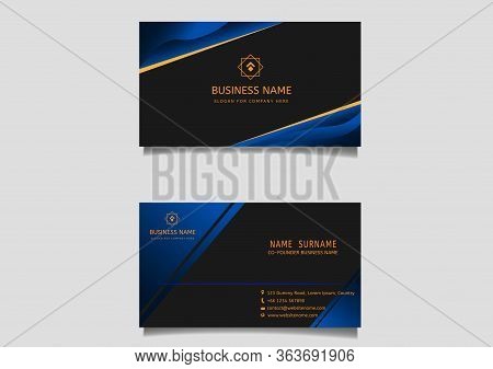 Business Card Template - Vector Illustration Stock Illustration