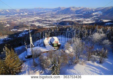 Velký Javorník Is The Highest Point Of The Veřovické Hills, Beskydy 918 M.n.m. In The Czech Republic
