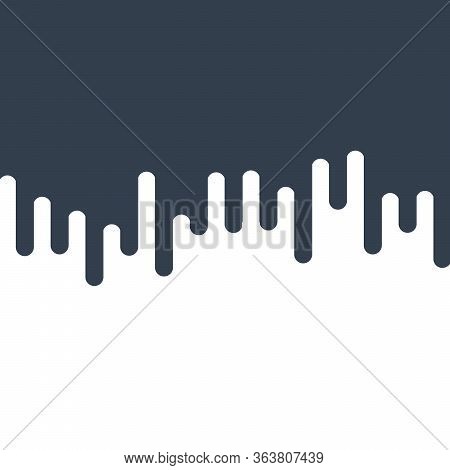 Leaking Or Dripping Paint, Stock Vector Illustration Isolated On White Background.