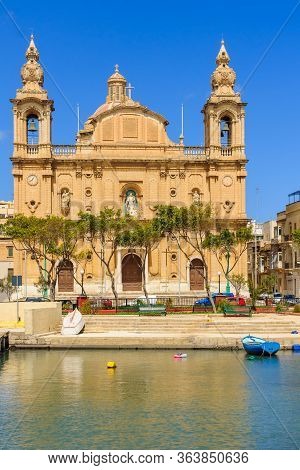 View Of The St. Joseph Parish Church In Msida, Malta