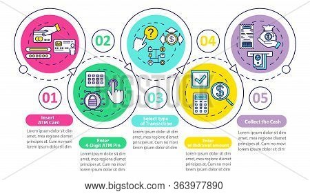 Payment Guide Vector Infographic Template. Business Presentation Design Elements. Select Transaction