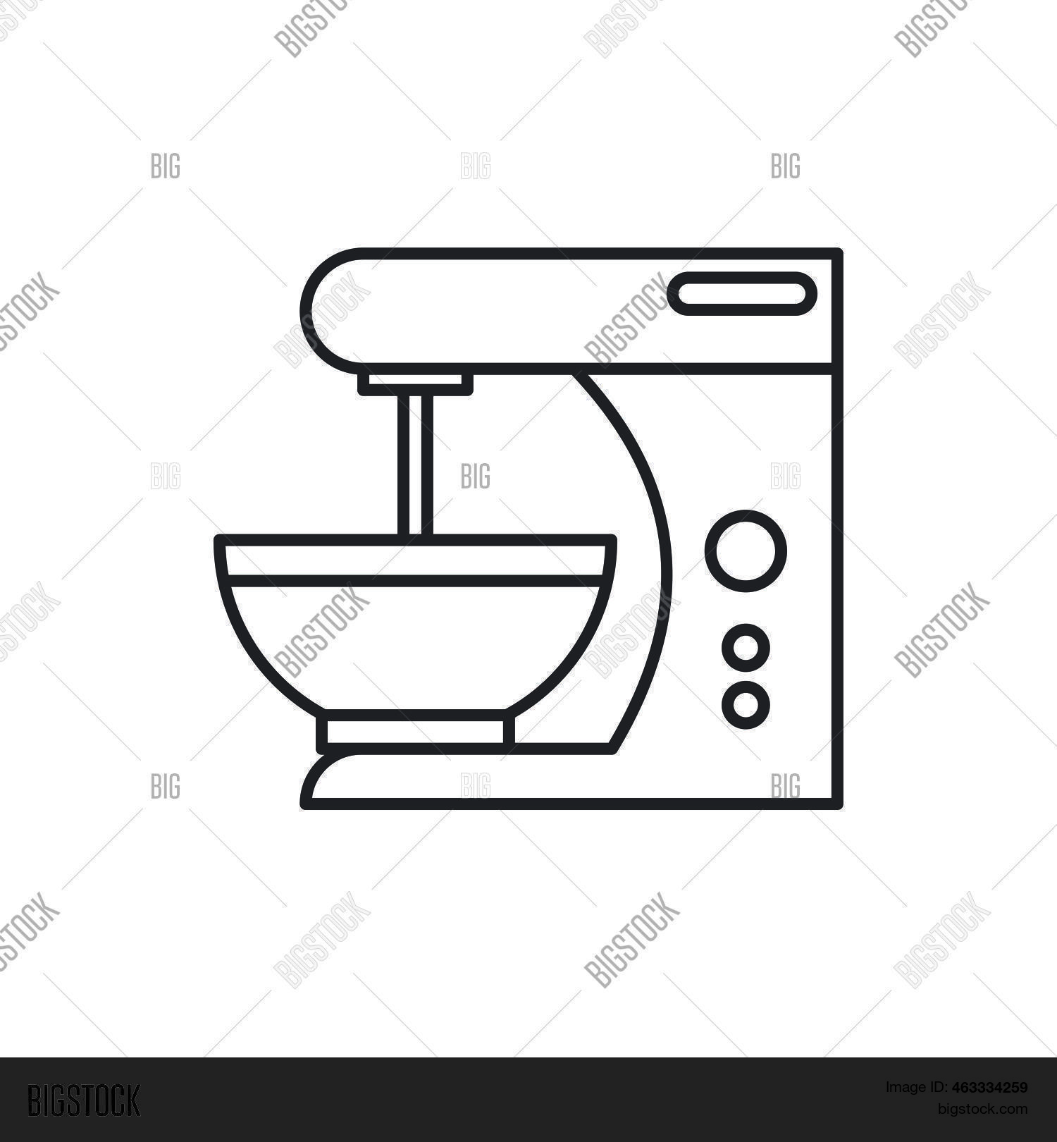 Food Processor Icon Vector & Photo (Free Trial) Bigstock