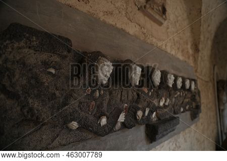 Detail Of Villa Cimbrone In Ravello, Italy. High Quality Photo