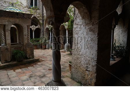 Detail Of Villa Cimbrone In Ravello, Italy. High Quality Photo