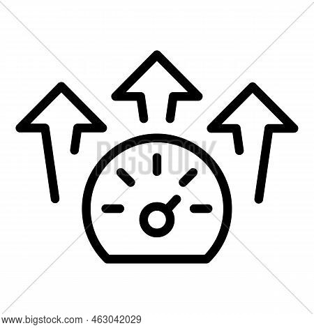 Monetize Dashboard Icon Outline Vector. Profit Data. Video Money