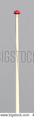 Flagpole With No Flag, Grey Sky (background)