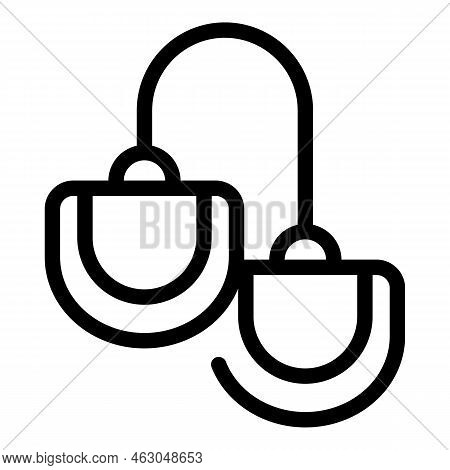 Jockey Support Icon Outline Vector. Derby Racehorse. Cup Fast