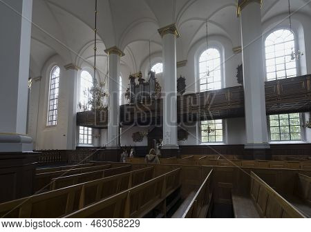 Copenhagen, Denmark. October 2022. Interior View Of The  Holy Spirit Church In The City Center