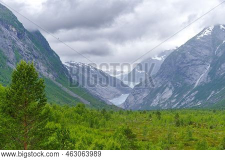 View On Nigardsbreen Glacier In Jostedal, Norway