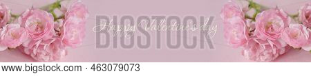 Banner Happy Valentine's Day. Valentine Banner. Valentine. Valentine Background.  Coopy Space