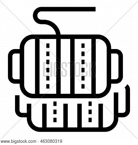 Sewing Bobine Icon Outline Vector. Craft Art. Class Hobby