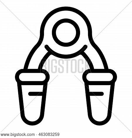 Band Espander Icon Outline Vector. Arm Elastic. Sport Training
