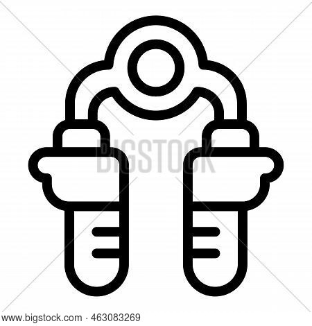 Iron Espander Icon Outline Vector. Sport Grip. Trainer Activity