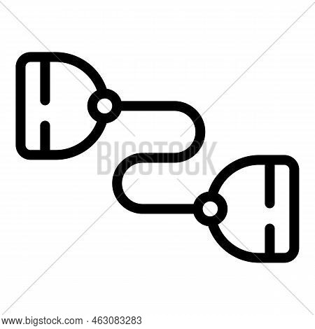 Arm Espander Icon Outline Vector. Grip Hand. Elastic Sport