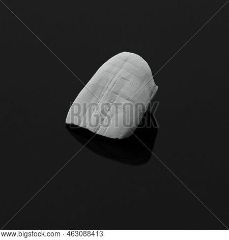 High Detalaised Close-up Photo Of Microstructure On Raw Zirkonium Tooth. High Aesthetic Zirconia Cro