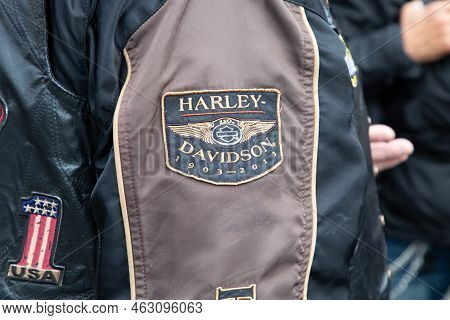 Bordeaux , Aquitaine  France - 06 10 2022 : Harley-davidson Logo Text And Sign Brand Of Motorcycle O
