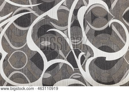 Wallcovering Background With Abstract Geometric Patterns, Lines, Rhombuses