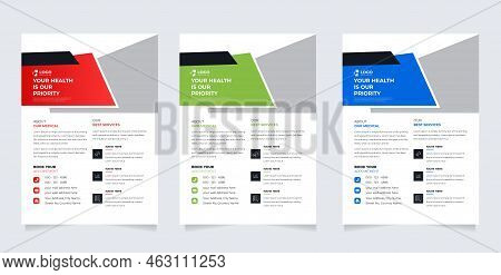 Modern Medical Healthcare Clinic Flyer Design Template And Health Care Cover Template Design For A R