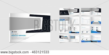 16 Pages Landscape Company Profile Brochure Design Or Multipage Brochure Template Design