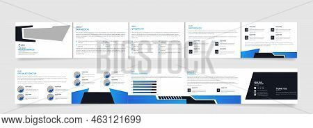 Medical, Health Care Modern Landscape Fivefold Brochure Presentation, Creative Health Service Templa