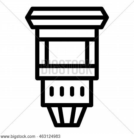 Open Air Scene Icon Outline Vector. Auto Drive. Movie Cinema