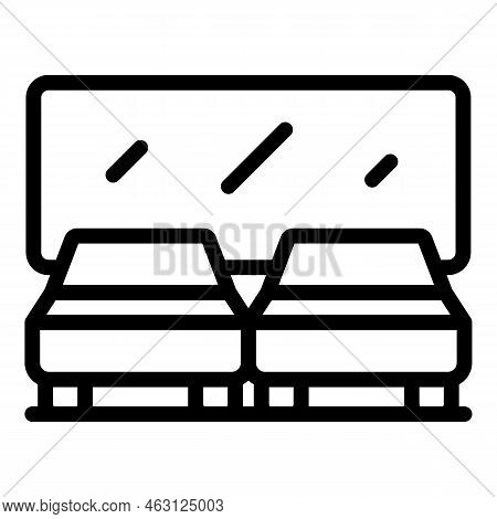 Auto Cinema Icon Outline Vector. Movie Show. Open Air Show