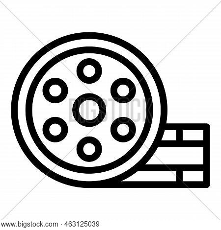 Cinema Reel Icon Outline Vector. Auto Screen. Air Show