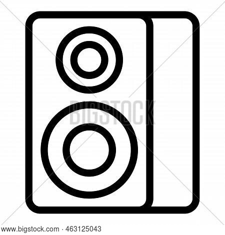 Cinema Show Speaker Icon Outline Vector. Auto Drive. Movie Car