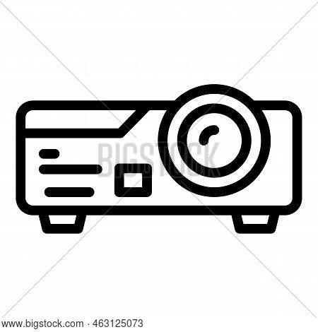 Cinema Projector Icon Outline Vector. Auto Drive. Theater Movie
