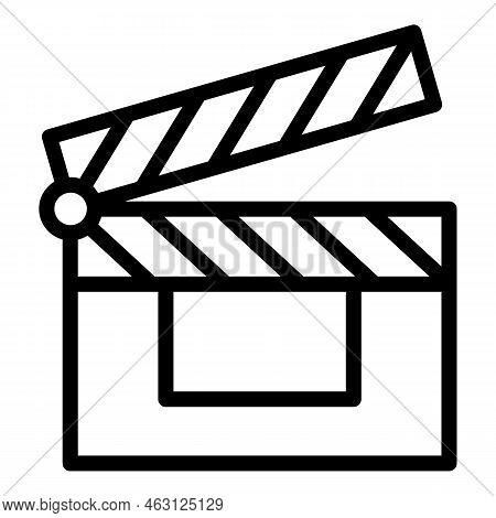 Cinema Clapper Icon Outline Vector. Auto Drive. Air Show