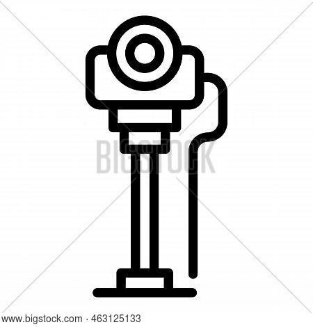 Air Cinema Projector Icon Outline Vector. Auto Drive. Movie Screen