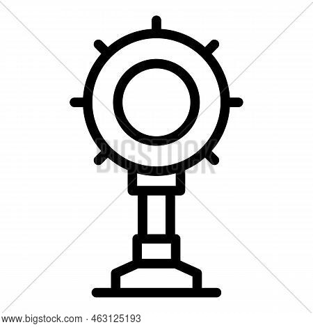 Cinema Spotlight Icon Outline Vector. Auto Drive. Scene Film