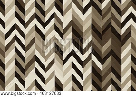 Silver Seamless Pattern. Background Stripe Chevron. Elegant Zigzag Lines.