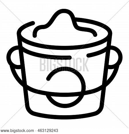 Floor Cement Icon Outline Vector. Interior Tile. Decor Wall
