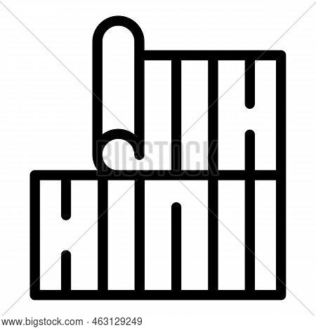Construction Floor Icon Outline Vector. Interior Home. Decor Parquet