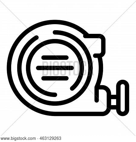 Measurement Tape Icon Outline Vector. Floor Interior. Decor Installation