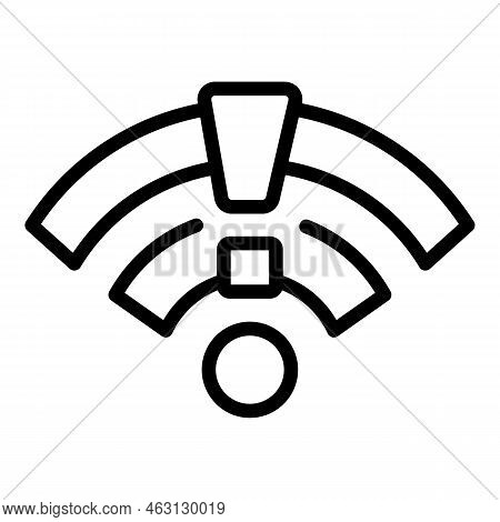 Wifi Lost Connection Icon Outline Vector. Internet Error. Connect Online