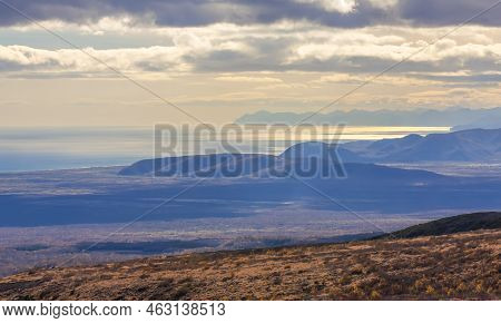 Coastline On Pasific Ocean On Kamchatka Peninsula