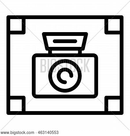 Focus Screenshot Icon Outline Vector. Cam Image. Camera Button