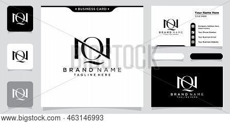Initial Letter Qn Logo Design Template, Vector Illustration