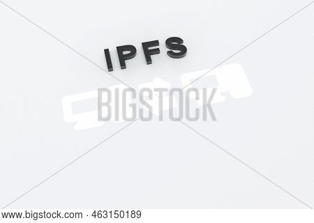 Ipfs Concept Text Sunlight 3d Render Illustration